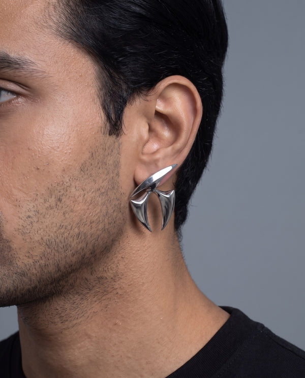 Slash Earrings — on its own