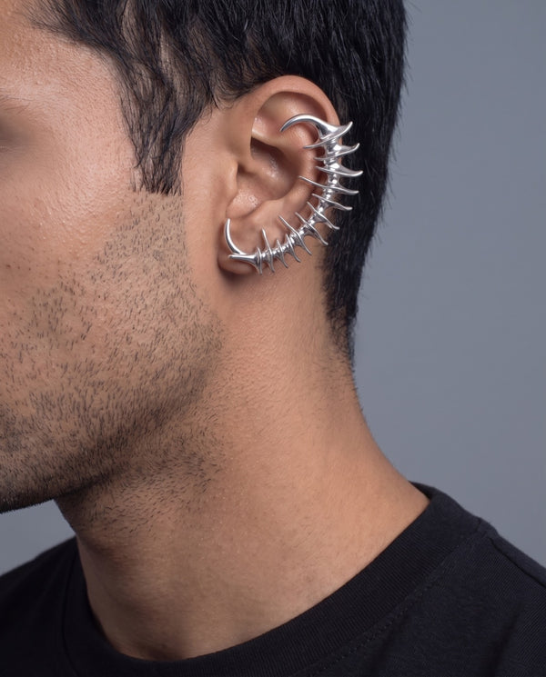 Exoskeleton Ear Cuff — on its own