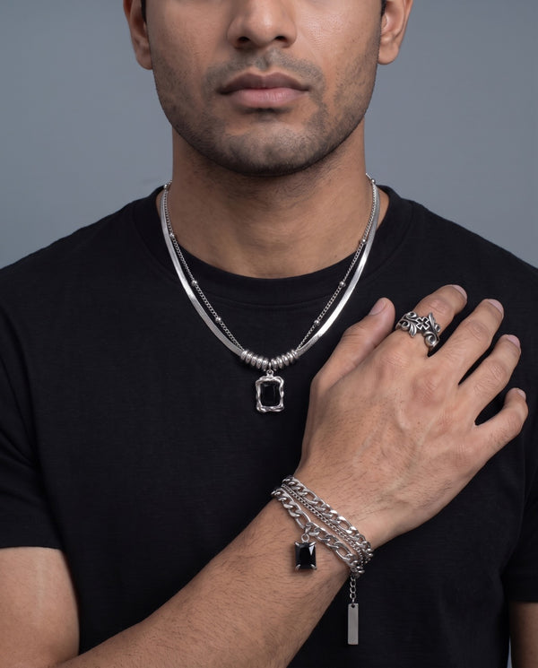Blackout Necklace — the full look