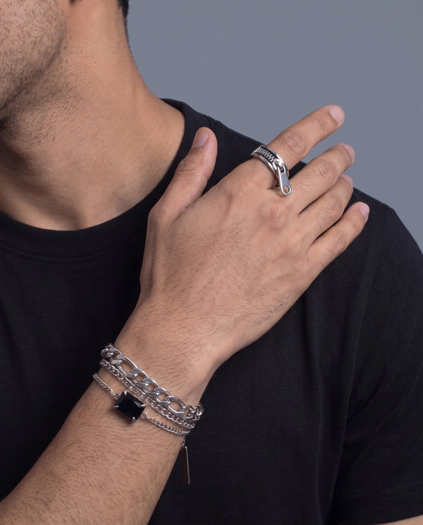 Gridlock Ring — with a bracelet