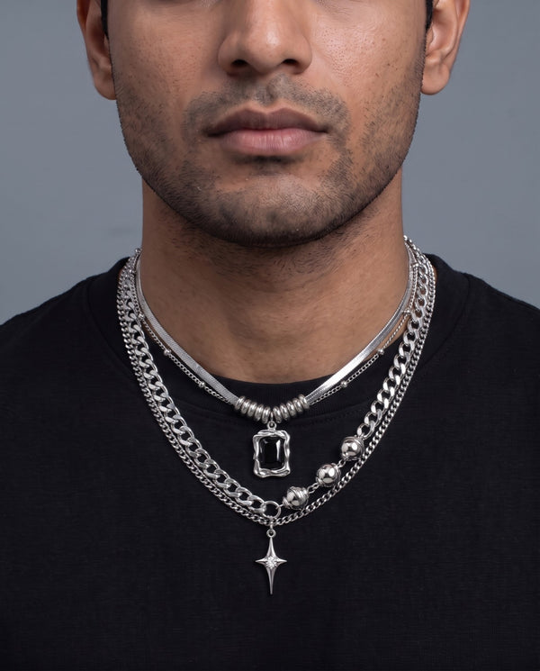 Blackout Necklace — layered