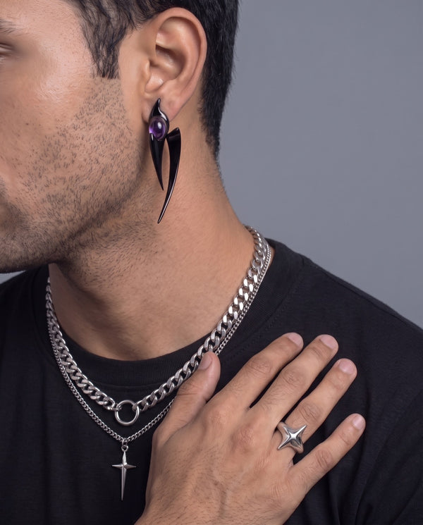 Nocturne Earrings — the full look