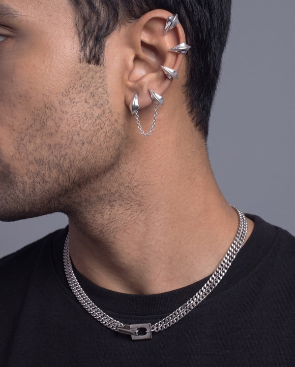 Pierce Ear Cuff — with a chain