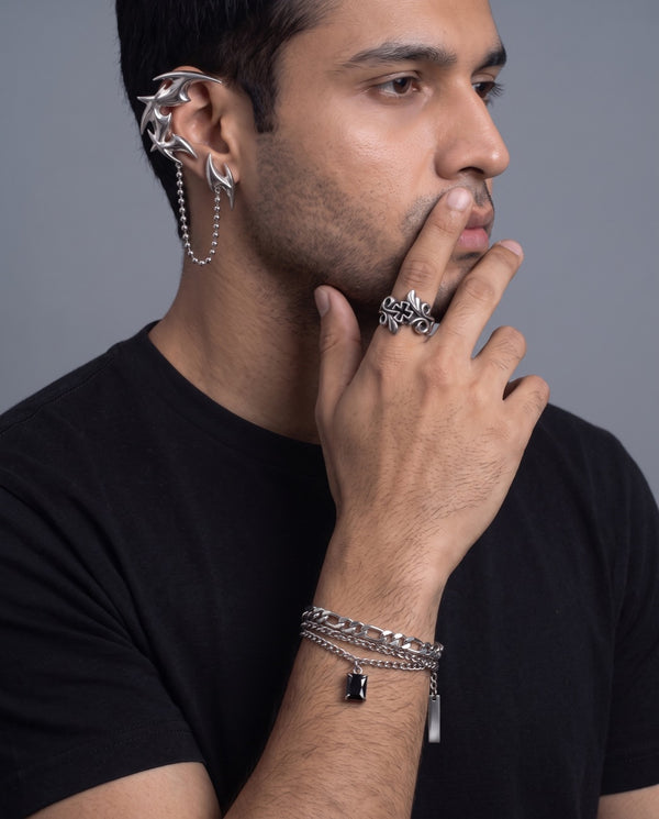 Saber Ear Cuff — the full look