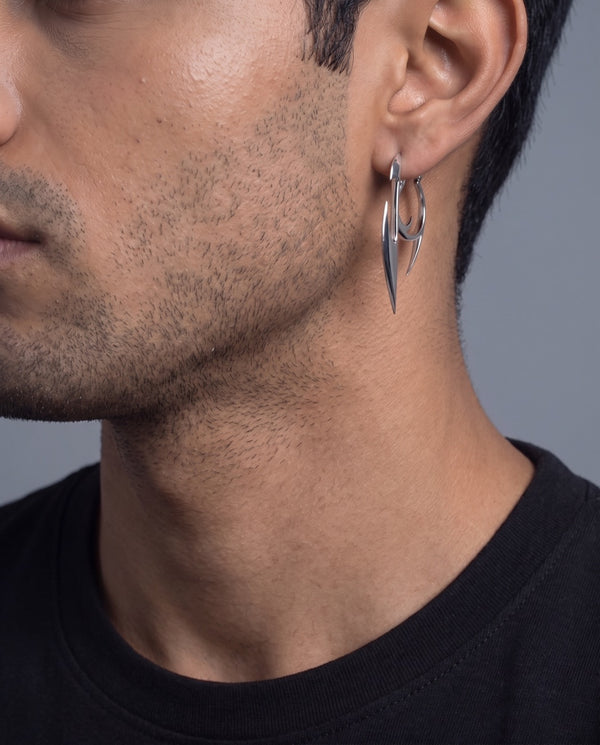 Strike Earrings — on its own